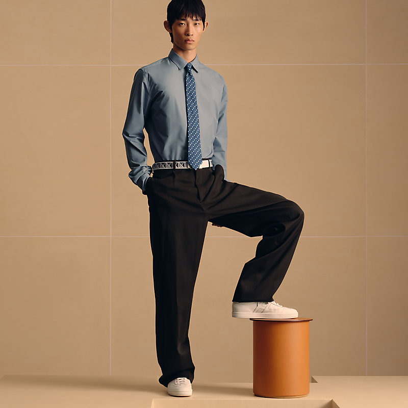 シルクツイルタイ 7 cm 《ソーヴ・キ・プ！》 - ブルー | Hermès